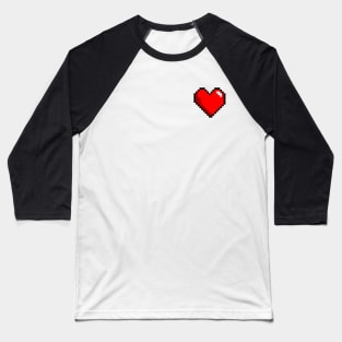 Pixel Gaming Heart XP Love Baseball T-Shirt